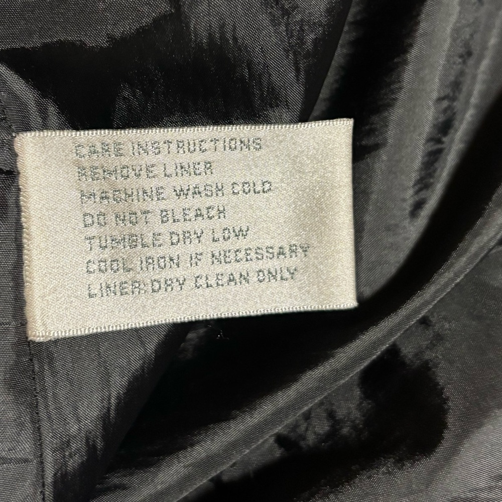 Charles‎ Klein Black Trench Coat with Tan Collar - Picture 11 of 11